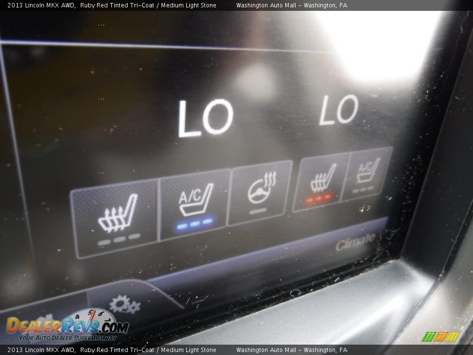 2013 Lincoln MKX AWD Ruby Red Tinted Tri-Coat / Medium Light Stone Photo #23