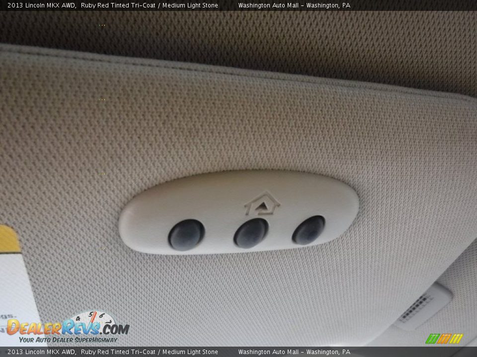 2013 Lincoln MKX AWD Ruby Red Tinted Tri-Coat / Medium Light Stone Photo #27
