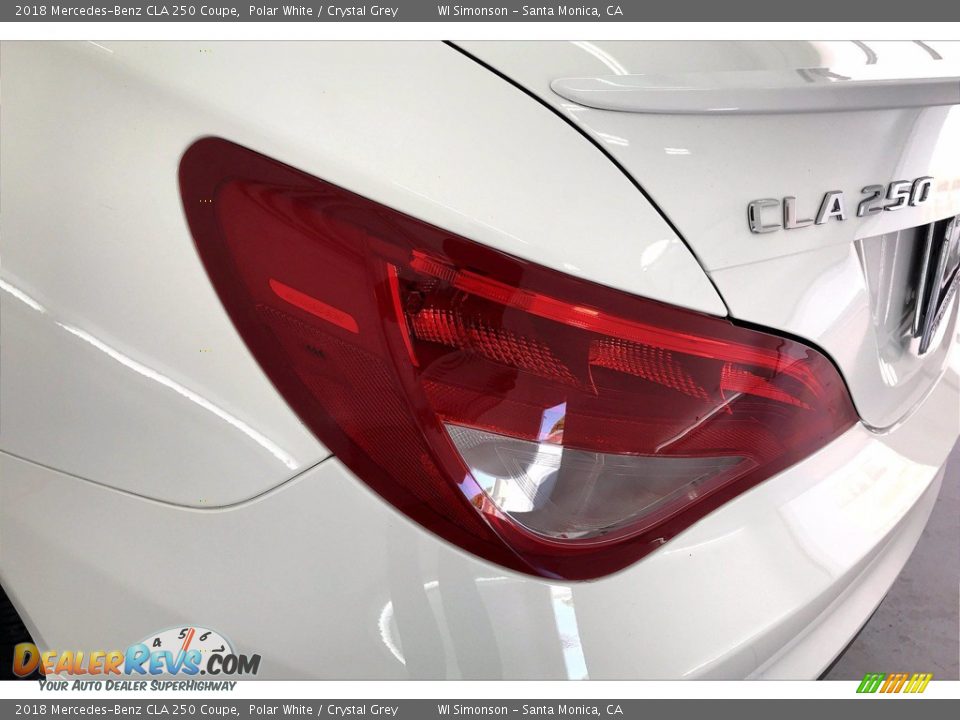 2018 Mercedes-Benz CLA 250 Coupe Polar White / Crystal Grey Photo #29
