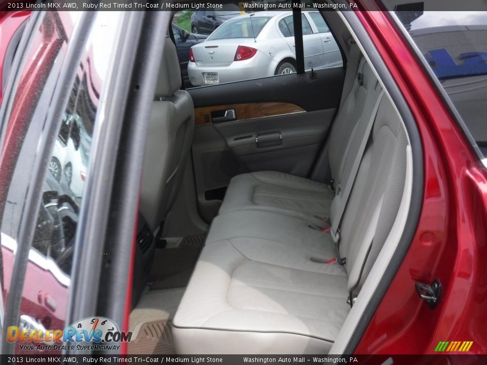 2013 Lincoln MKX AWD Ruby Red Tinted Tri-Coat / Medium Light Stone Photo #28