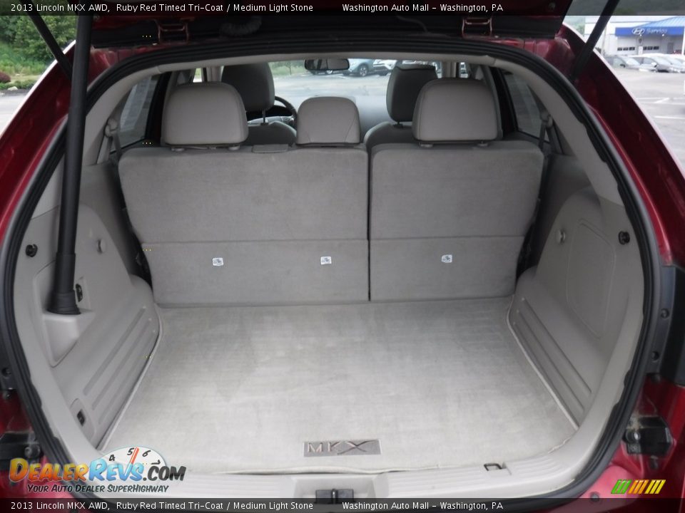2013 Lincoln MKX AWD Ruby Red Tinted Tri-Coat / Medium Light Stone Photo #30