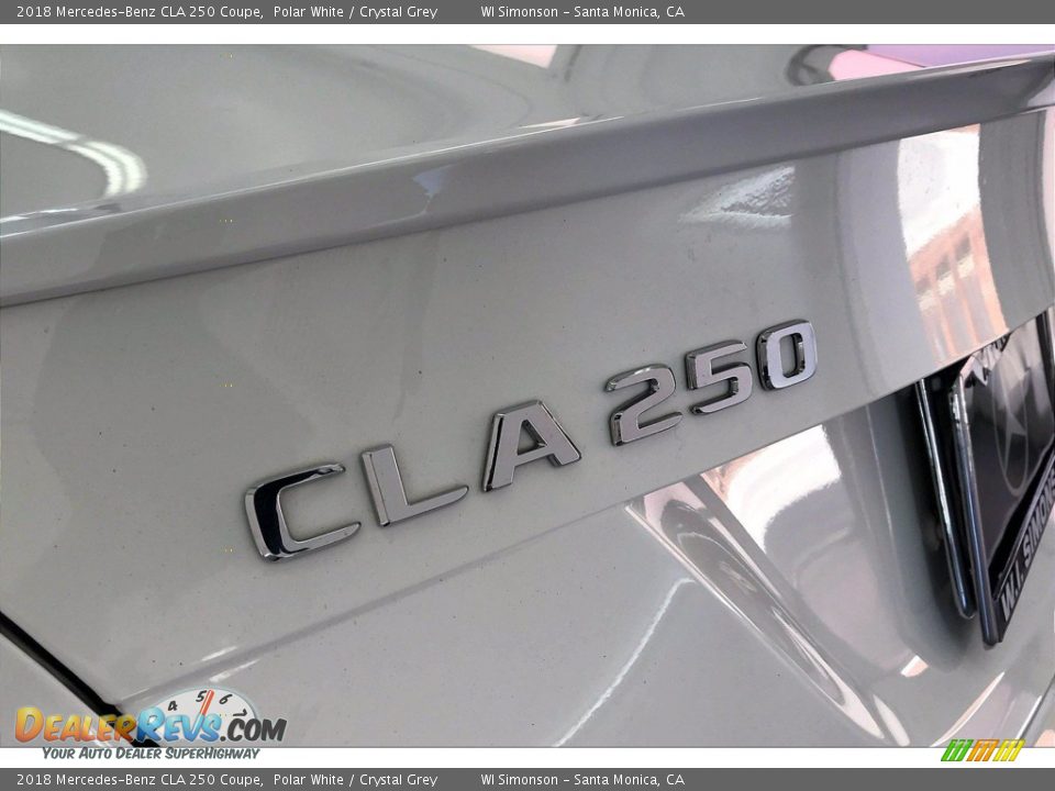 2018 Mercedes-Benz CLA 250 Coupe Polar White / Crystal Grey Photo #31