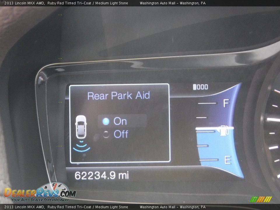 2013 Lincoln MKX AWD Ruby Red Tinted Tri-Coat / Medium Light Stone Photo #35
