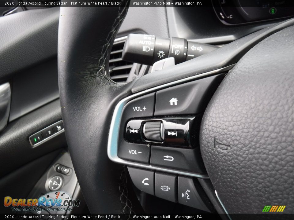 2020 Honda Accord Touring Sedan Platinum White Pearl / Black Photo #9
