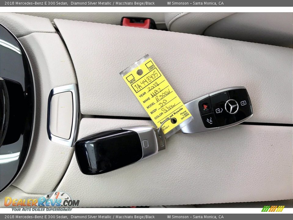 2018 Mercedes-Benz E 300 Sedan Diamond Silver Metallic / Macchiato Beige/Black Photo #11