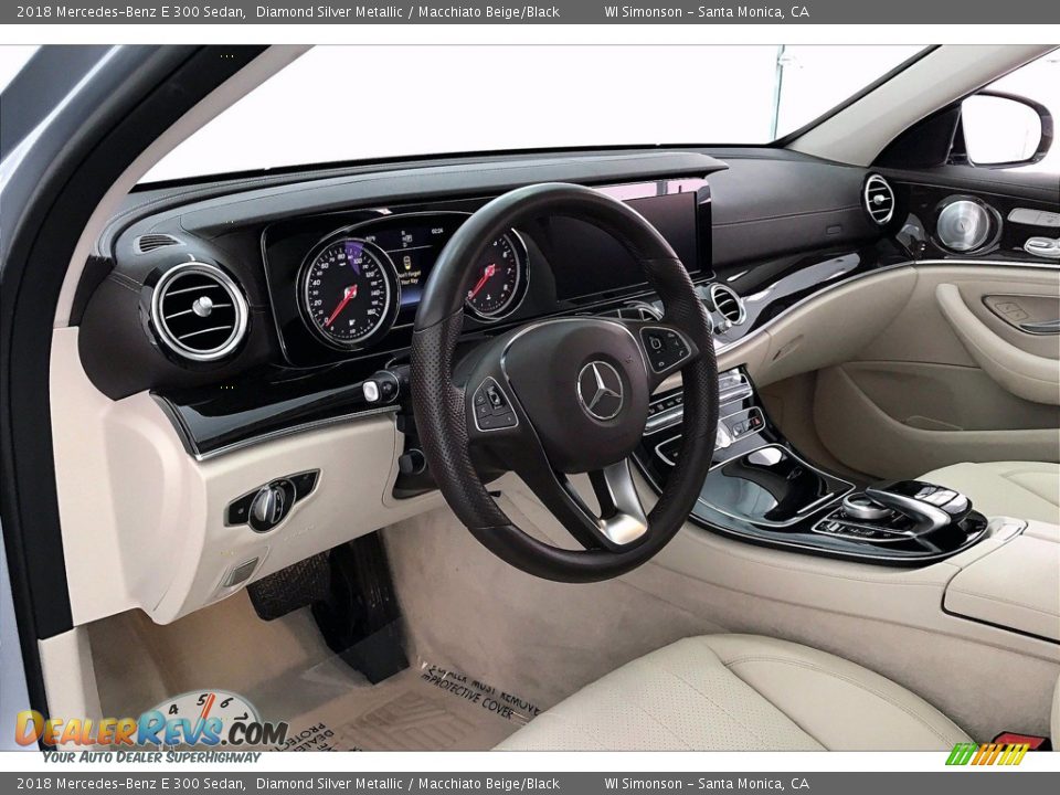 2018 Mercedes-Benz E 300 Sedan Diamond Silver Metallic / Macchiato Beige/Black Photo #14