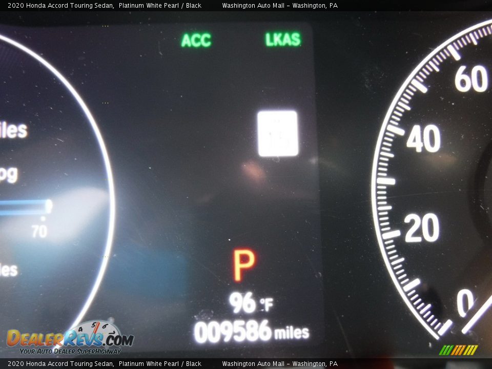 2020 Honda Accord Touring Sedan Platinum White Pearl / Black Photo #30