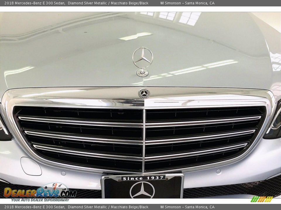 2018 Mercedes-Benz E 300 Sedan Diamond Silver Metallic / Macchiato Beige/Black Photo #30