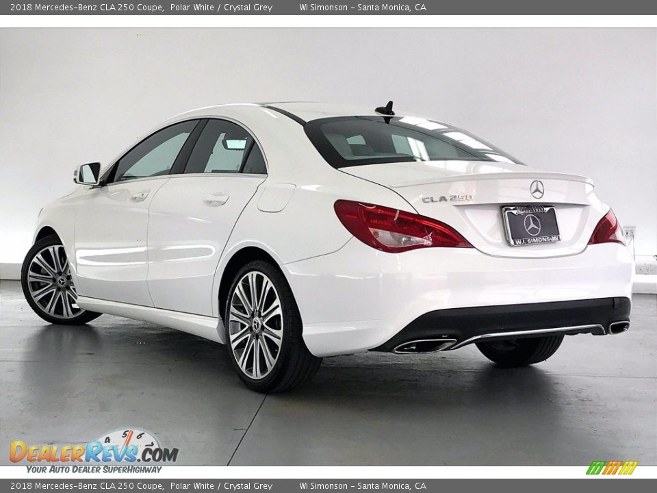 2018 Mercedes-Benz CLA 250 Coupe Polar White / Crystal Grey Photo #10