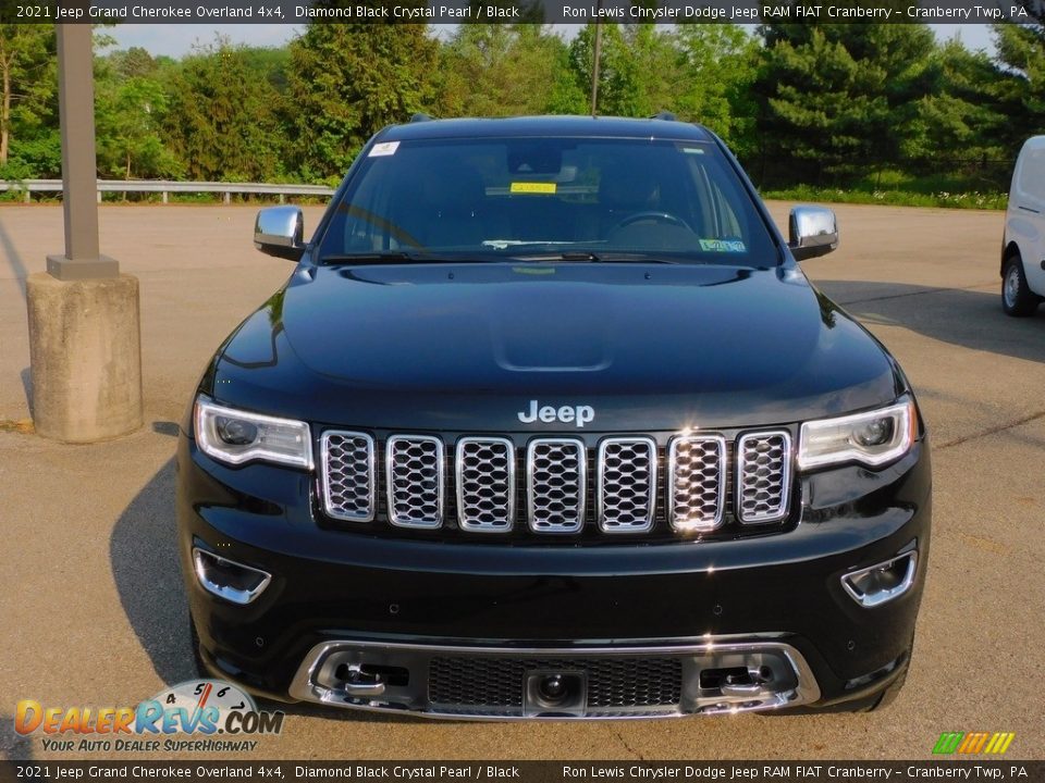 2021 Jeep Grand Cherokee Overland 4x4 Diamond Black Crystal Pearl / Black Photo #2