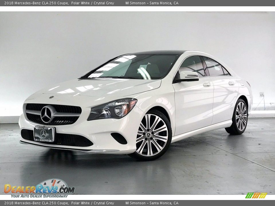 2018 Mercedes-Benz CLA 250 Coupe Polar White / Crystal Grey Photo #12