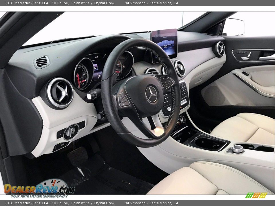 2018 Mercedes-Benz CLA 250 Coupe Polar White / Crystal Grey Photo #14