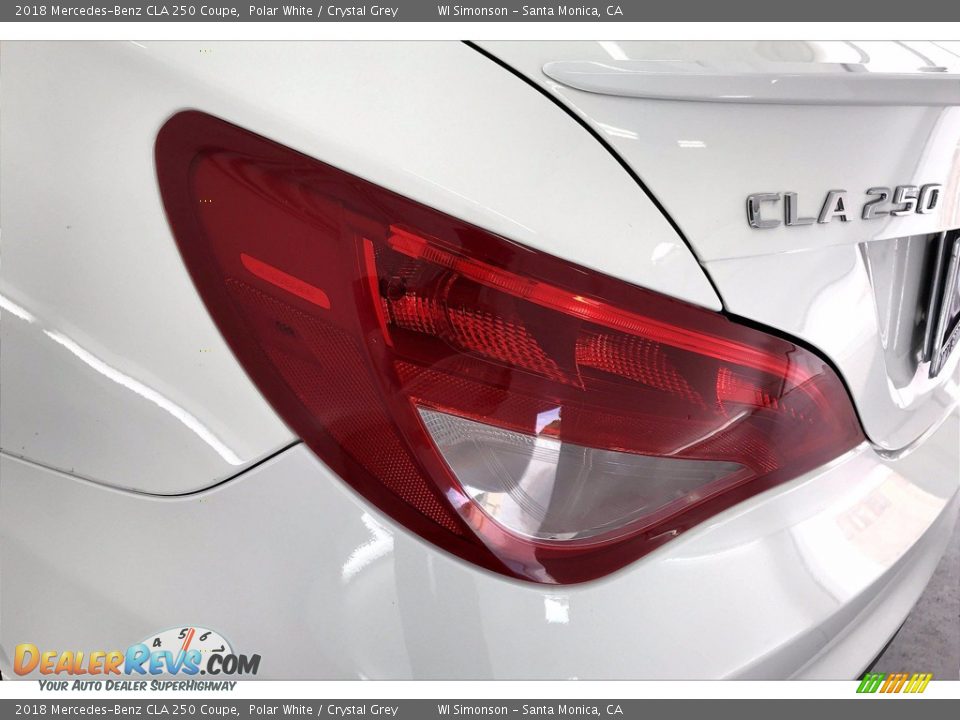 2018 Mercedes-Benz CLA 250 Coupe Polar White / Crystal Grey Photo #29