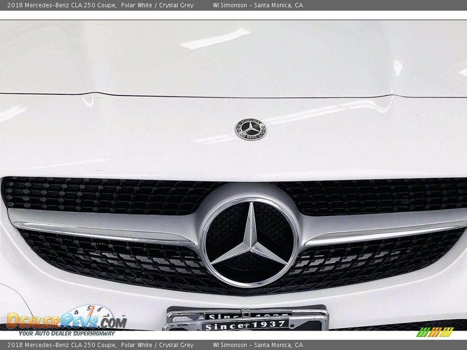 2018 Mercedes-Benz CLA 250 Coupe Polar White / Crystal Grey Photo #30