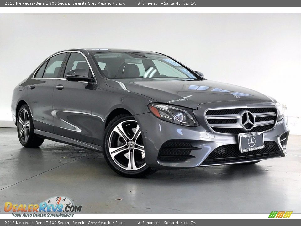 2018 Mercedes-Benz E 300 Sedan Selenite Grey Metallic / Black Photo #34