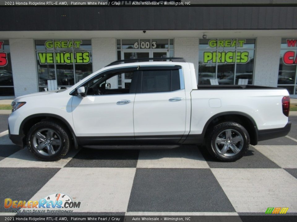 2021 Honda Ridgeline RTL-E AWD Platinum White Pearl / Gray Photo #1