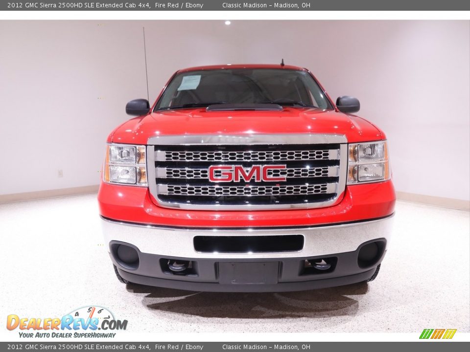 2012 GMC Sierra 2500HD SLE Extended Cab 4x4 Fire Red / Ebony Photo #2