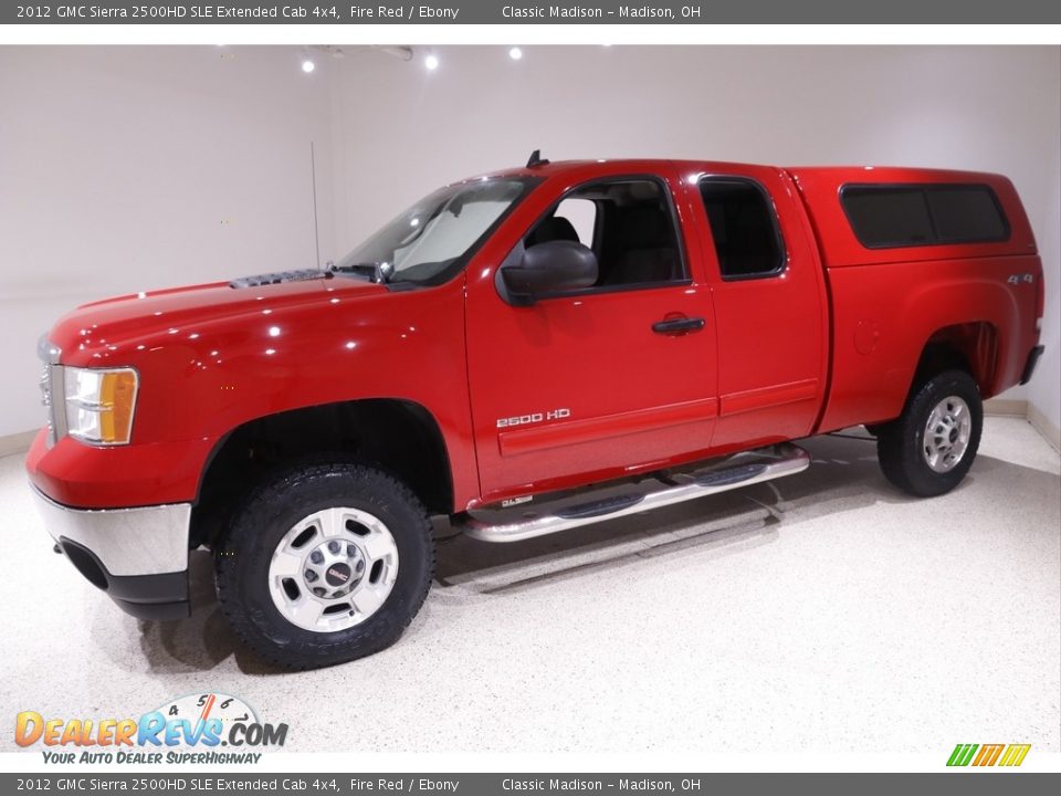 2012 GMC Sierra 2500HD SLE Extended Cab 4x4 Fire Red / Ebony Photo #3