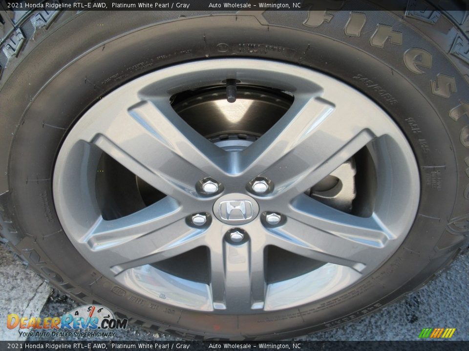 2021 Honda Ridgeline RTL-E AWD Platinum White Pearl / Gray Photo #7