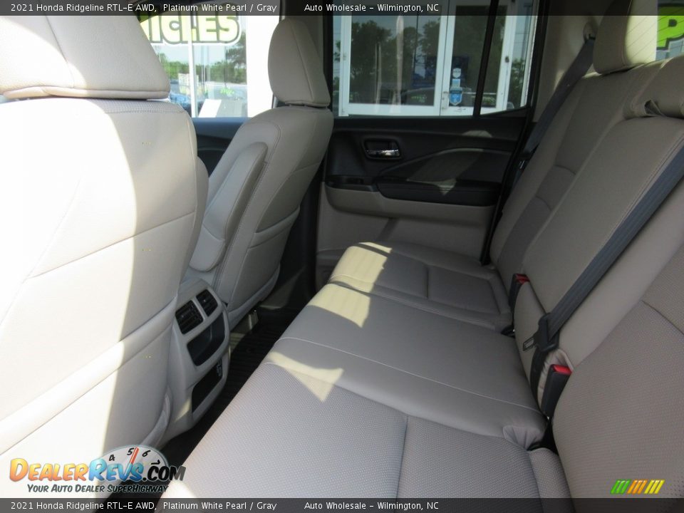 2021 Honda Ridgeline RTL-E AWD Platinum White Pearl / Gray Photo #11