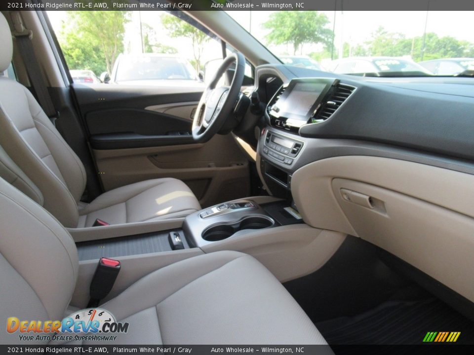2021 Honda Ridgeline RTL-E AWD Platinum White Pearl / Gray Photo #12