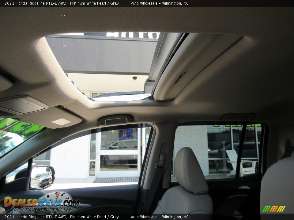 2021 Honda Ridgeline RTL-E AWD Platinum White Pearl / Gray Photo #14