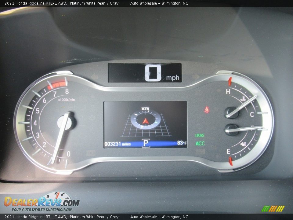 2021 Honda Ridgeline RTL-E AWD Platinum White Pearl / Gray Photo #16