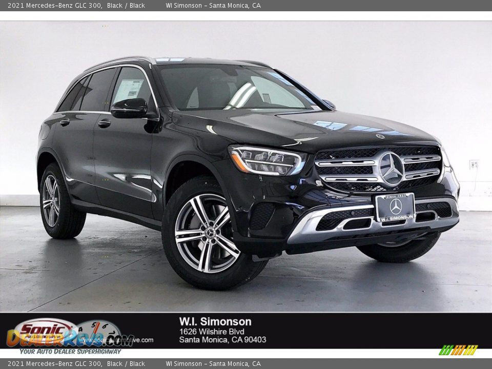 2021 Mercedes-Benz GLC 300 Black / Black Photo #1