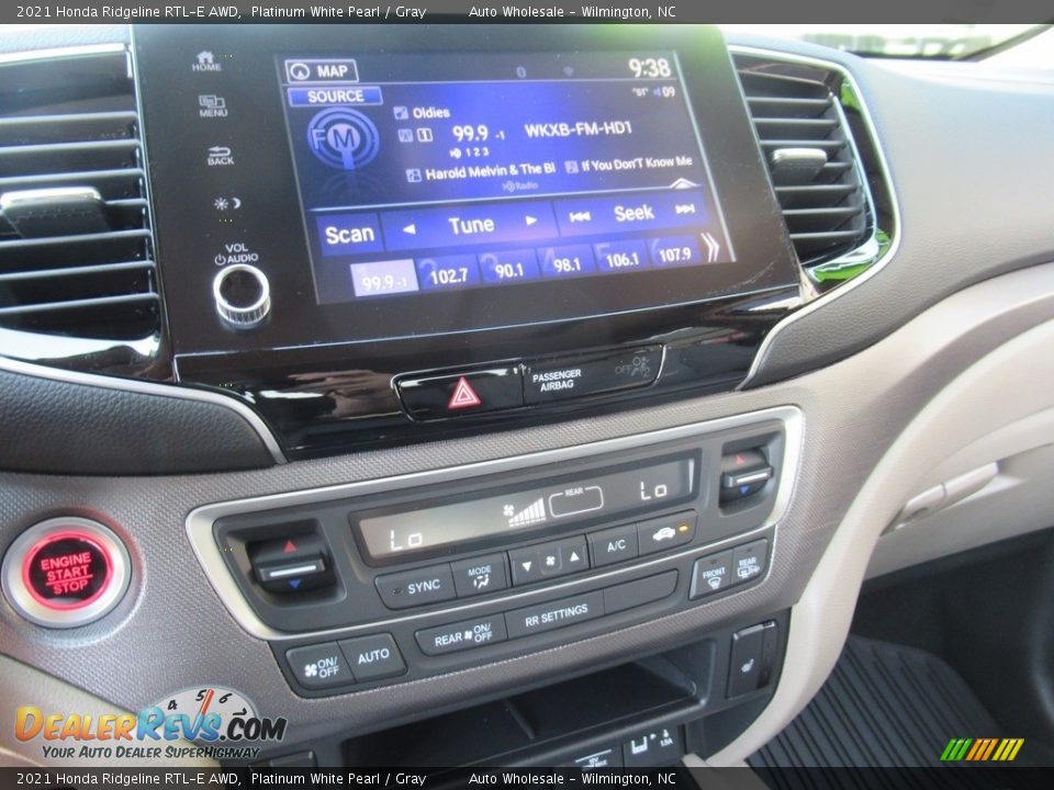 2021 Honda Ridgeline RTL-E AWD Platinum White Pearl / Gray Photo #18