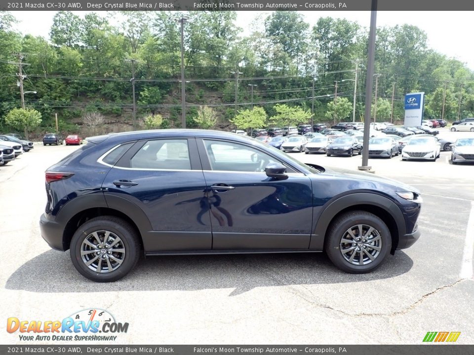 2021 Mazda CX-30 AWD Deep Crystal Blue Mica / Black Photo #1