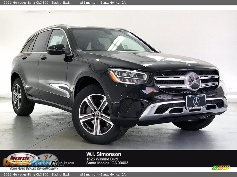 2021 Mercedes-Benz GLC 300 Black / Black Photo #1