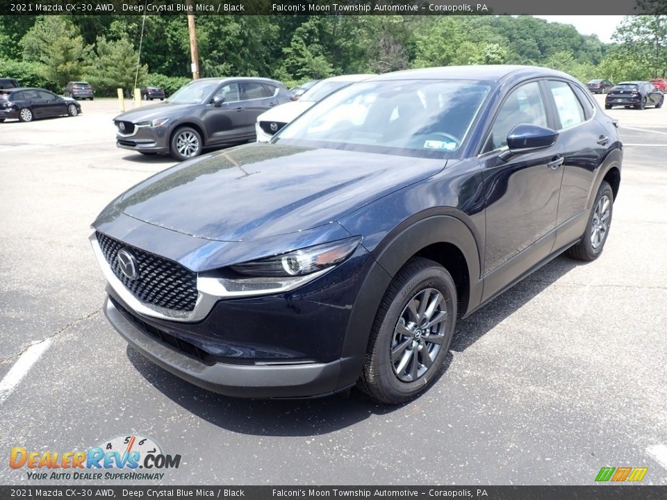 2021 Mazda CX-30 AWD Deep Crystal Blue Mica / Black Photo #5