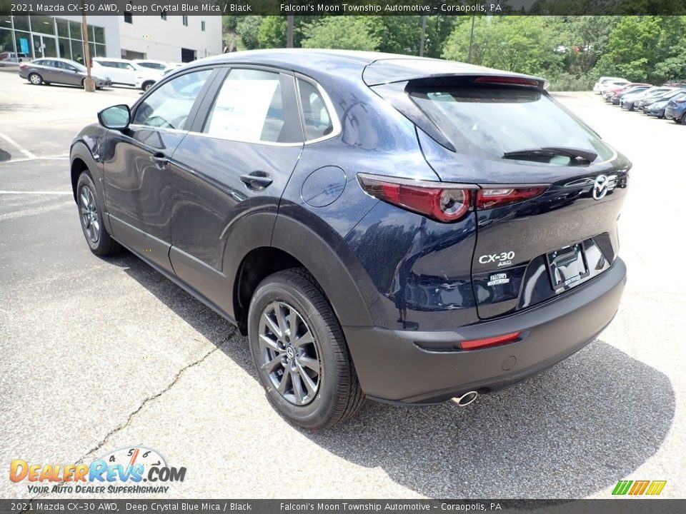 2021 Mazda CX-30 AWD Deep Crystal Blue Mica / Black Photo #6