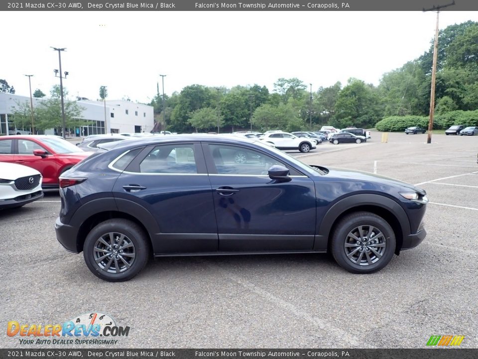 2021 Mazda CX-30 AWD Deep Crystal Blue Mica / Black Photo #1