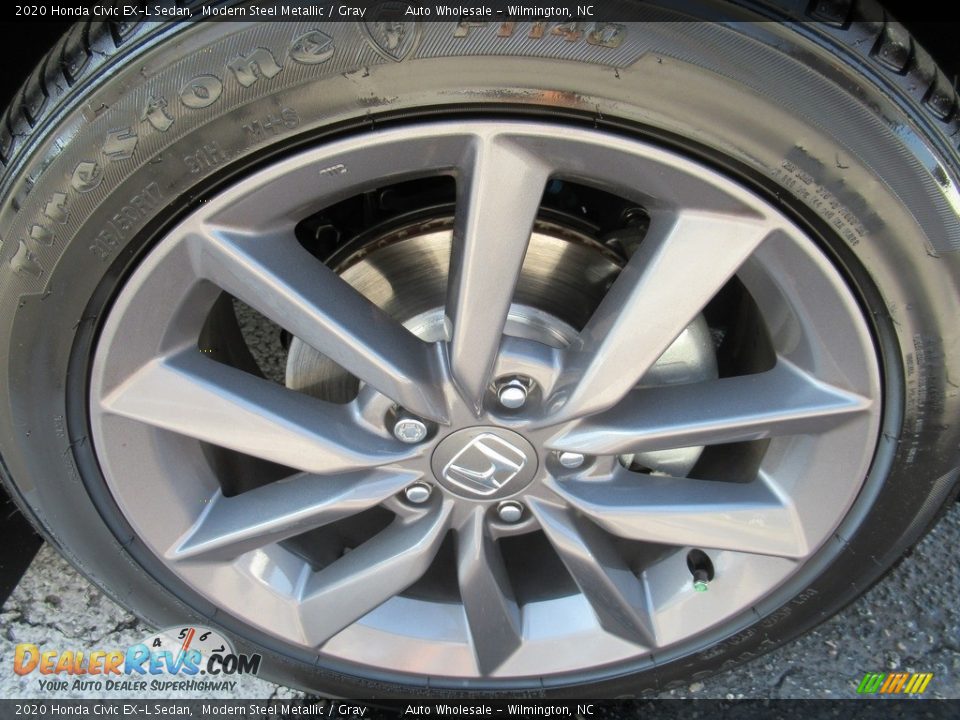 2020 Honda Civic EX-L Sedan Modern Steel Metallic / Gray Photo #7