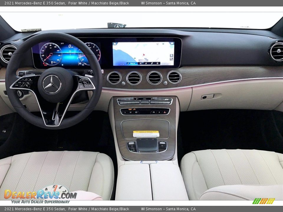 2021 Mercedes-Benz E 350 Sedan Polar White / Macchiato Beige/Black Photo #6