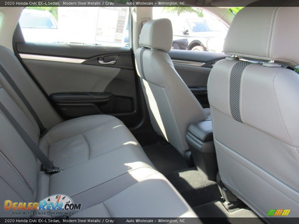 2020 Honda Civic EX-L Sedan Modern Steel Metallic / Gray Photo #13