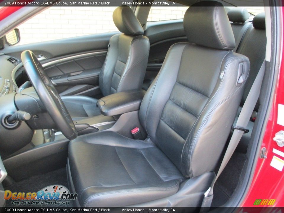 2009 Honda Accord EX-L V6 Coupe San Marino Red / Black Photo #11