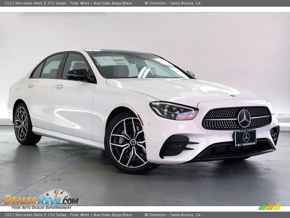 2021 Mercedes-Benz E 350 Sedan Polar White / Macchiato Beige/Black Photo #12