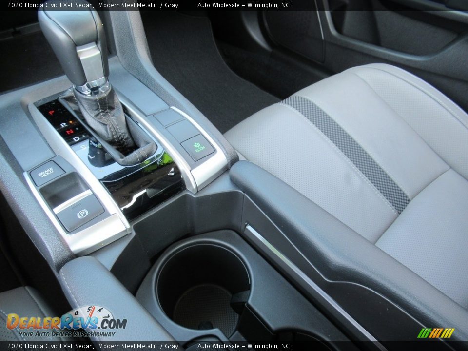 2020 Honda Civic EX-L Sedan Modern Steel Metallic / Gray Photo #19