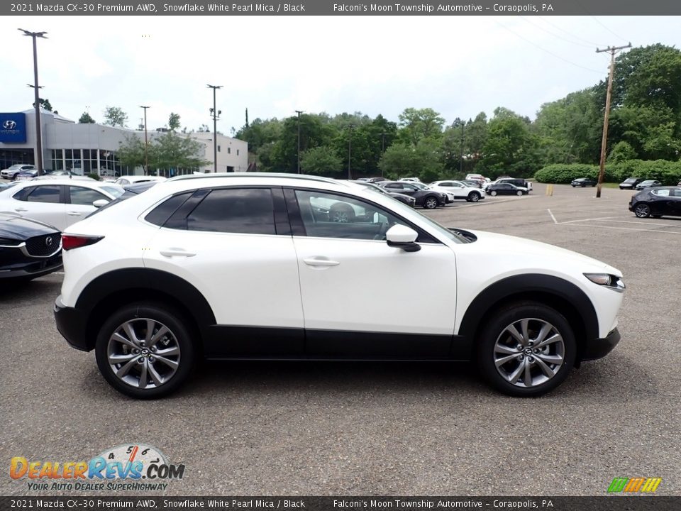 2021 Mazda CX-30 Premium AWD Snowflake White Pearl Mica / Black Photo #1