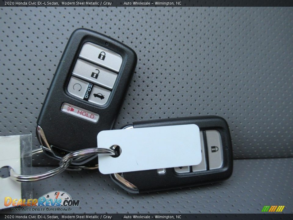 2020 Honda Civic EX-L Sedan Modern Steel Metallic / Gray Photo #20