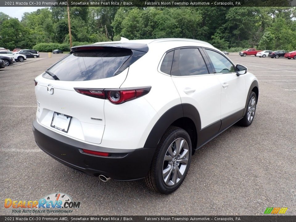 2021 Mazda CX-30 Premium AWD Snowflake White Pearl Mica / Black Photo #2