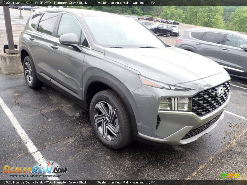 2021 Hyundai Santa Fe SE AWD Hampton Gray / Black Photo #4