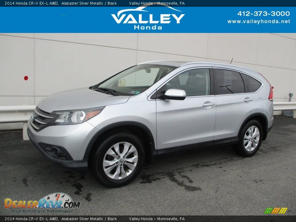 2014 Honda CR-V EX-L AWD Alabaster Silver Metallic / Black Photo #1