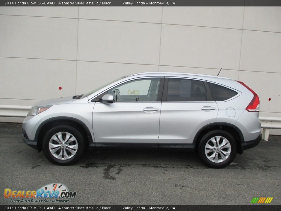 2014 Honda CR-V EX-L AWD Alabaster Silver Metallic / Black Photo #2