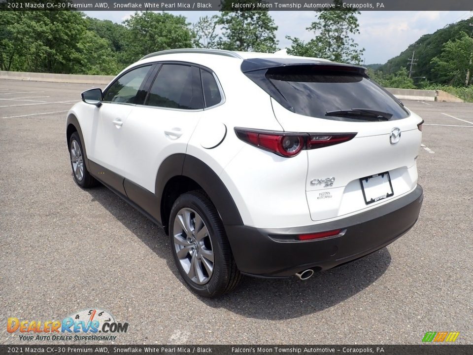 2021 Mazda CX-30 Premium AWD Snowflake White Pearl Mica / Black Photo #6