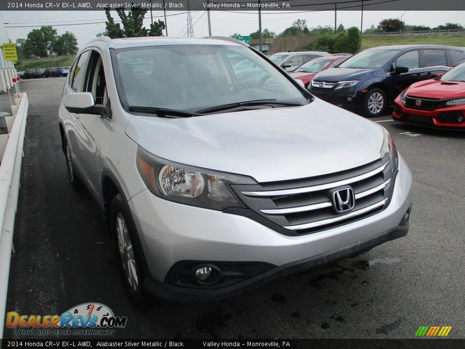 2014 Honda CR-V EX-L AWD Alabaster Silver Metallic / Black Photo #7