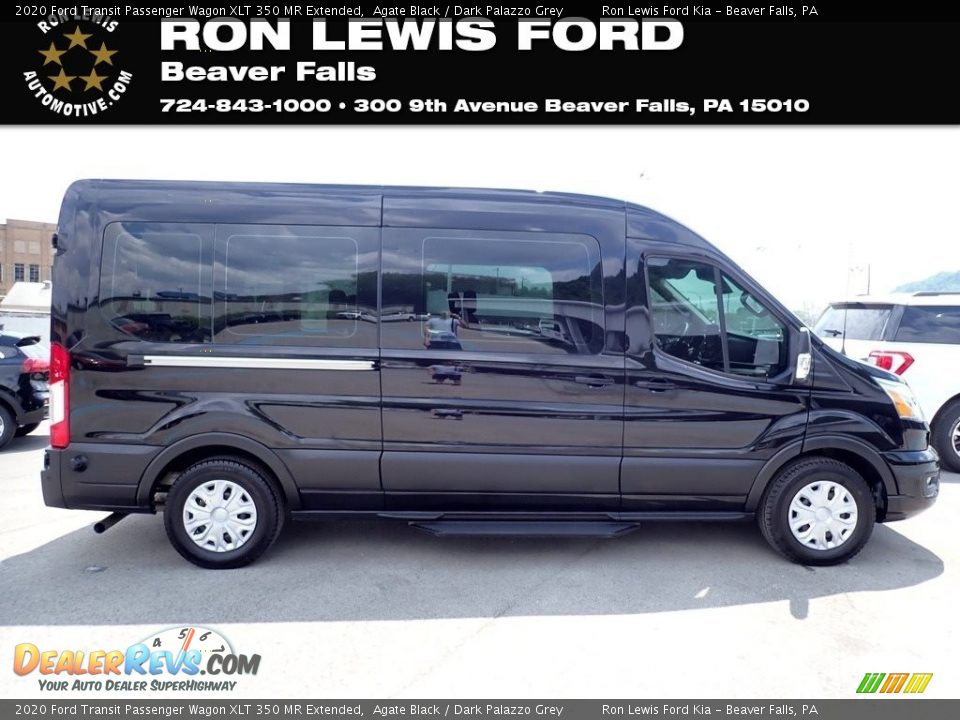 2020 Ford Transit Passenger Wagon XLT 350 MR Extended Agate Black / Dark Palazzo Grey Photo #1