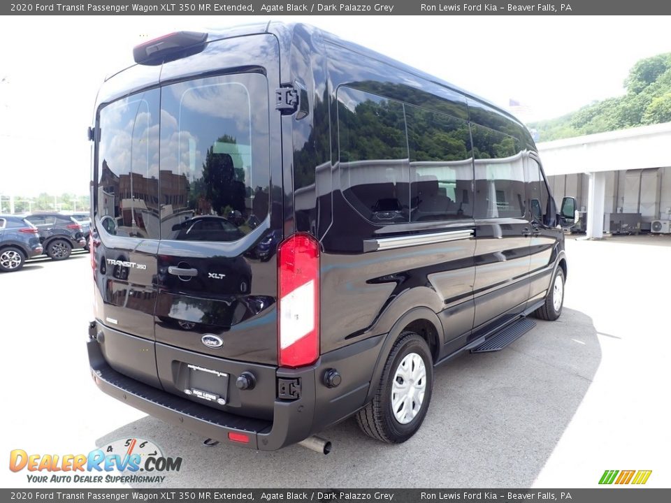 2020 Ford Transit Passenger Wagon XLT 350 MR Extended Agate Black / Dark Palazzo Grey Photo #2